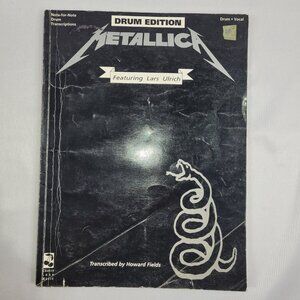 Metallica Black Album Drum Edition Vocal Lyrics Music Song Book